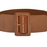 Brown Wide Waist Belt