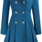 blue trenchoat outfit of lucy wilde