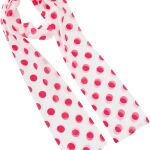 red white polka dot scarf