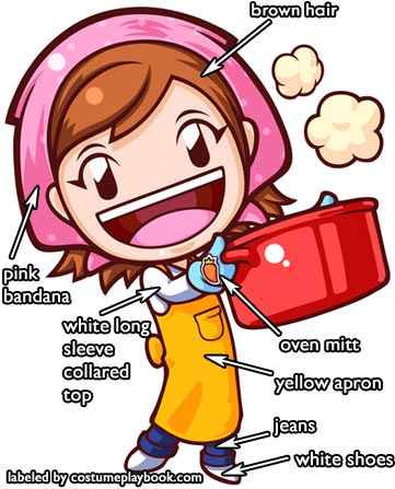 How to dress up like Cooking Mama Video Game Character