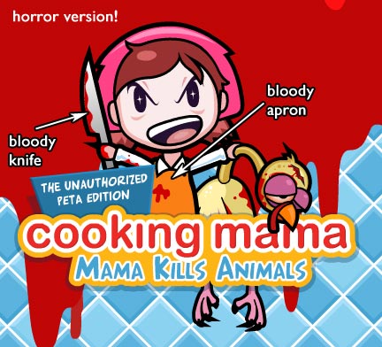 cooking mama PETA bloody costume