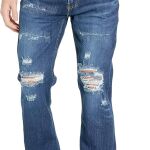 distressed hole jeans