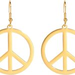 peace sign earrings