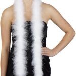 white feather boa cher