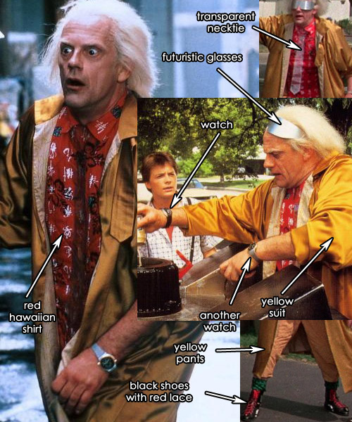 back to the future doc brown costume