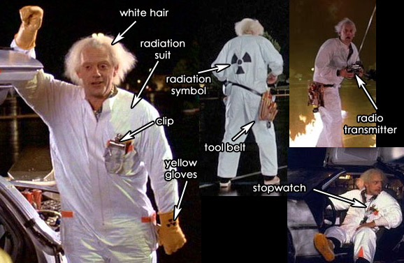 Doc Brown Costume - Radiation Suit BTTF Part 1