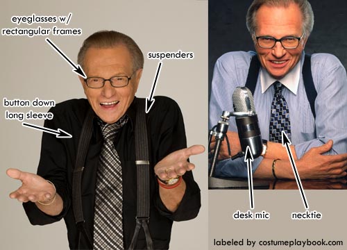 Costume - Larry King Suspenders