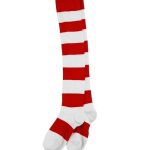 red white striped socks wenda waldo