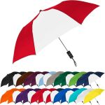 red white umbrella