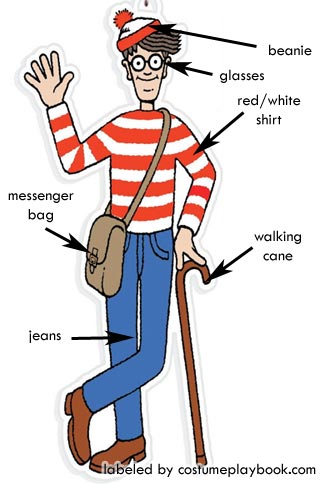 Waldo Costume and Props