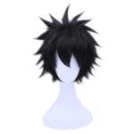 black spiked wig