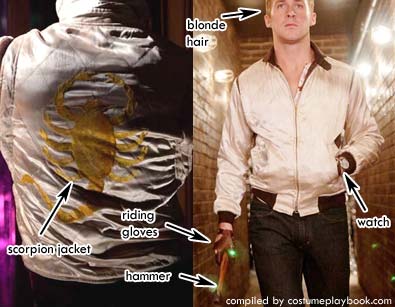 Ryan Gosling Costume Outfit in Drive Movie