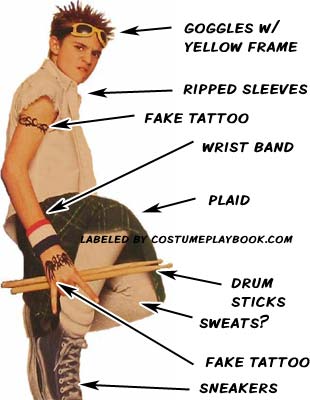 Freddy Drummer School of Rock Outfit