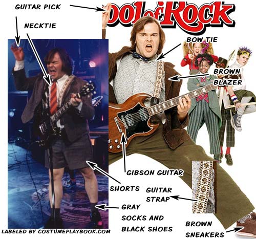 Jack Black Dewey Finn Rocker Costume