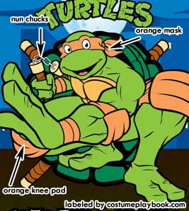 michaelangelo TMNT turtle costume