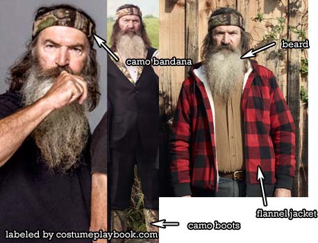 Phil Robertson outfit from Duck Dynasty