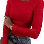 red long sleeved shirt