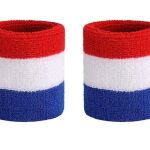 wrist band red white blue