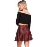 Red Burgundy Skirt