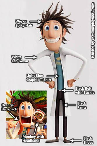 Cloudy with a Chance of Meatballs 1 and 2 Costume - Flint Lockwood