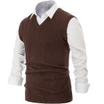 brown pullover vest carl