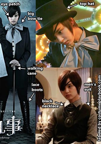 kiyoharu shiori genpo costume black butler