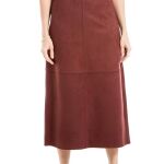 brown maxi skirt