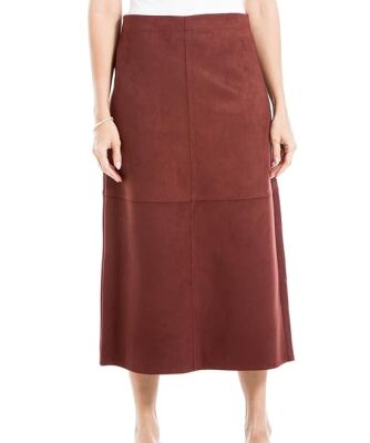 brown maxi skirt