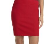 red pencil skirt