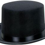 regular black top hat