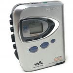 silver walkman retro