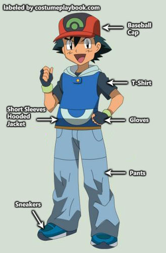 Pokemon - Ash - outfit - advanced generation