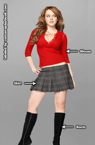 lindsay lohan mean girls outfits