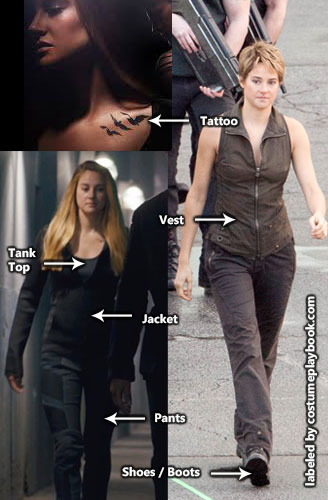 Tris Insurgent Divergent Outfit - Tattoo - Dauntless