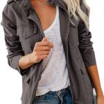 gray military jacket ashley spinelli