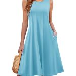 light blue tank dress