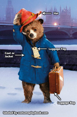 Jacket Makers Paddington Bear Blue Duffle Hooded Coat