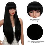 chel long wig with bangs