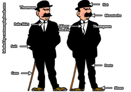 Thomson and Thompson outfit - Adventures of Tintin