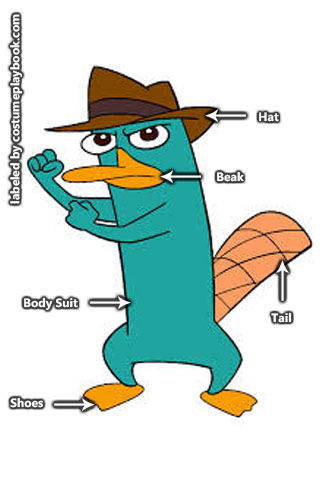 Perry Platypus Cosplay - Phineas Ferb