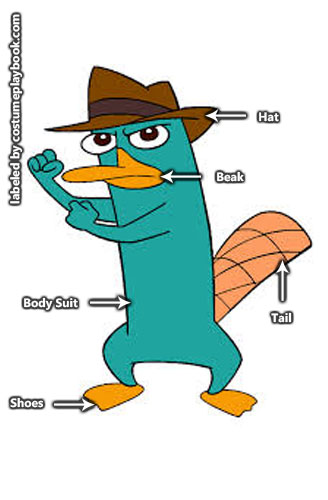 homemade perry the platypus costume