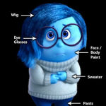 Dress up as Sadness - Inside Out Pixar