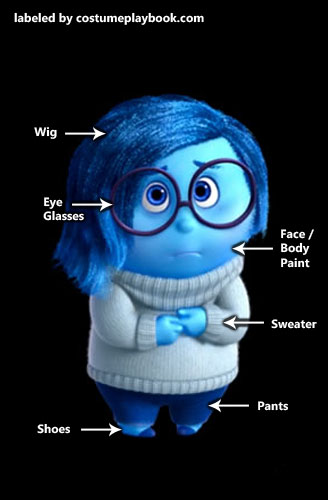 Dress up as Sadness - Inside Out Pixar