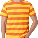 orange striped shirt