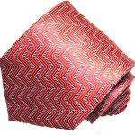 red zigzag tie