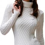 white chunky knit sweater sadness