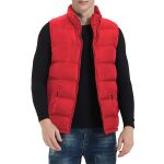 Red Sleeveless Down Vest