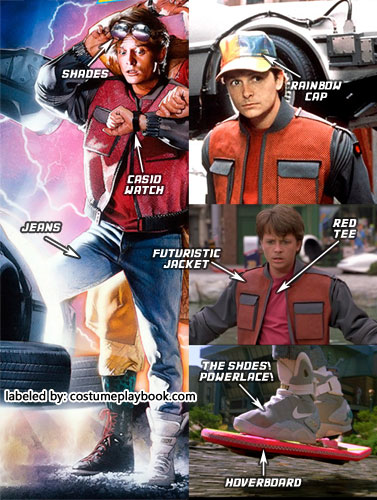  Traje Marty McFly de Regreso al Futuro 2