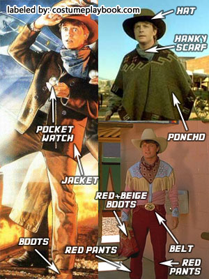  Marty McFly Cowboy Getup Back To The Future 3