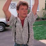 Marty McFly Suspenders Getup Back to the Future 1
